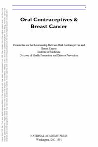 Oral Contraceptives and Breast Cancer