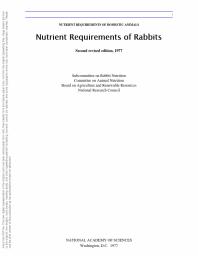 Nutrient Requirements of Rabbits, : Second Revised Edition 1977