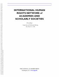 International Human Rights Network of Academies and Scholarly Societies : Proceedings - Symposium and Fifth Biennial Meeting, Paris, May 10-11, 2001
