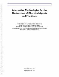 Alternative Technologies for the Destruction of Chemical Agents and Munitions