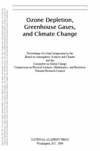 Ozone Depletion, Greenhouse Gases, and Climate Change