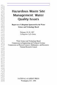 Hazardous Waste Site Management : Water Quality Issues