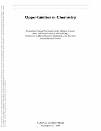 Opportunities in Chemistry