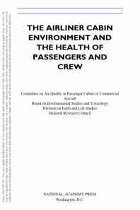 The Airliner Cabin Environment and the Health of Passengers and Crew