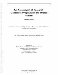 An Assessment of Research-Doctorate Programs in the United States : Biological Sciences