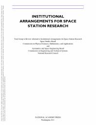 Institutional Arrangements for Space Station Research
