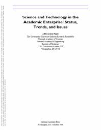 Science and Technology in the Academic Enterprise : Status, Trends, and Issues