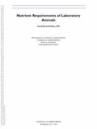 Nutrient Requirements of Laboratory Animals, : Fourth Revised Edition 1995