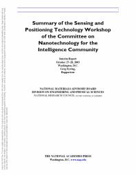 Summary of the Sensing and Positioning Technology Workshop of the Committee on Nanotechnology for the Intelligence Community : Interim Report