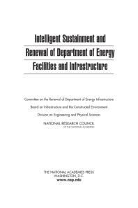 Intelligent Sustainment and Renewal of Department of Energy Facilities and Infrastructure