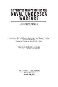 Distributed Remote Sensing for Naval Undersea Warfare : Abbreviated Version