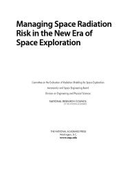Managing Space Radiation Risk in the New Era of Space Exploration