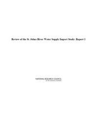 Review of the St. Johns River Water Supply Impact Study : Report 1