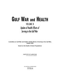 Gulf War and Health : Volume 8: Update of Health Effects of Serving in the Gulf War