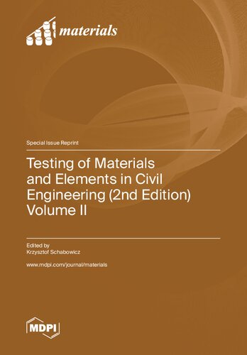 Testing of Materials and Elements in Civil Engineering  Volume II