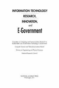 Information Technology Research, Innovation, and E-Government