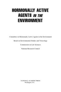 Hormonally Active Agents in the Environment