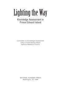 Lighting the Way : Knowledge Assessment in Prince Edward Island