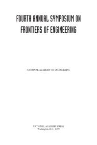 Frontiers of Engineering : Reports on Leading Edge Engineering from the 1998 NAE Symposium on Frontiers of Engineering