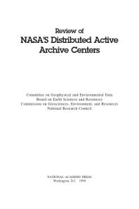 Review of NASA's Distributed Active Archive Centers