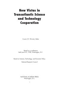 New Vistas in Transatlantic Science and Technology Cooperation