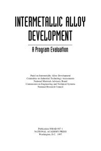 Intermetallic Alloy Development : A Program Evaluation