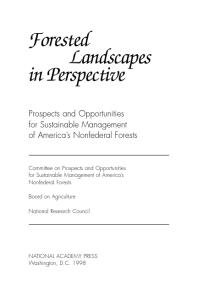 Forested Landscapes in Perspective : Prospects and Opportunities for Sustainable Management of America's Nonfederal Forests