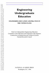 Engineering Undergraduate Education