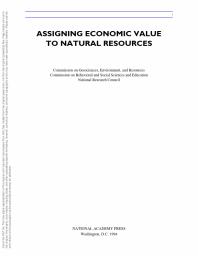 Assigning Economic Value to Natural Resources