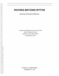 Moving Beyond Myths : Revitalizing Undergraduate Mathematics