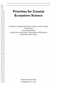 Priorities for Coastal Ecosystem Science