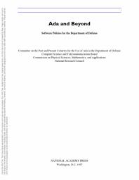 Ada and Beyond : Software Policies for the Department of Defense