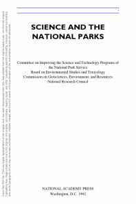 Science and the National Parks