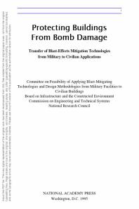 Protecting Buildings from Bomb Damage : Transfer of Blast-Effects Mitigation Technologies from Military to Civilian Applications