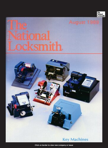 The National Locksmith: Volume 60, Number 8