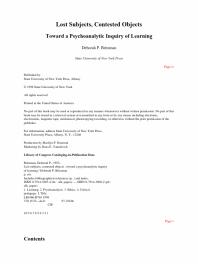 Lost Subjects, Contested Objects : Toward a Psychoanalytic Inquiry of Learning