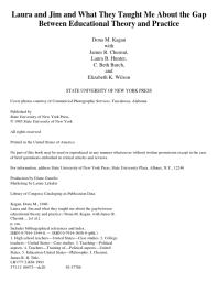 Laura and Jim and What They Taught Me about the Gap Between Educational Theory and Practice