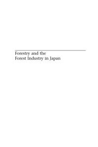 Forestry and the Forest Industry in Japan