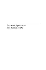 Intensive Agriculture and Sustainability : A Farming Systems Analysis