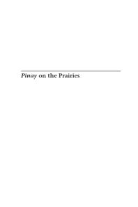 Pinay on the Prairies : Filipino Women and Transnational Identities