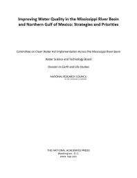 Improving Water Quality in the Mississippi River Basin and Northern Gulf of Mexico : Strategies and Priorities