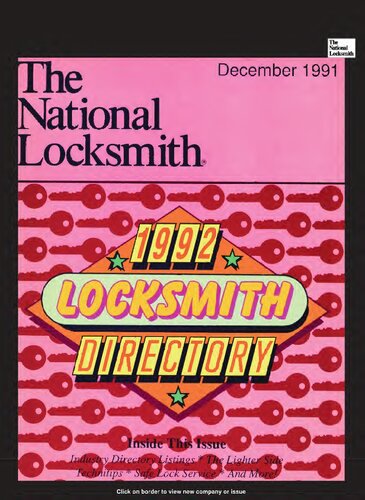 The National Locksmith: Volume 62, Number 12