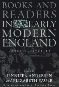 Books and Readers in Early Modern England : Material Studies