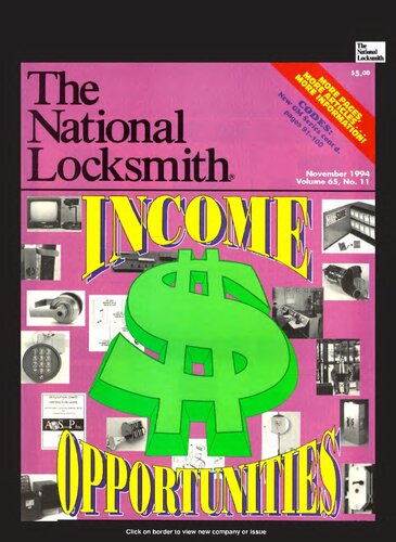 The National Locksmith: Volume 65, Number 11