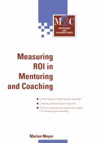 Measuring ROI in Mentoring and Coaching