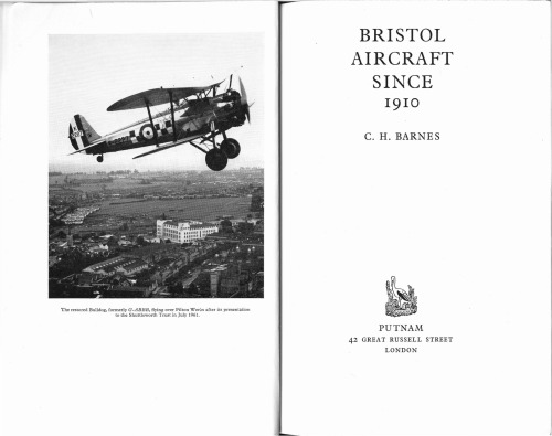 Bristol Aircraft Since 1910