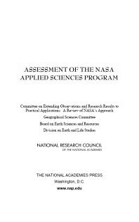 Assessment of the NASA Applied Sciences Program