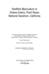 Shellfish Mariculture in Drakes Estero, Point Reyes National Seashore, California
