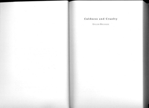 Masochism: Coldness and Cruelty & Venus in Furs