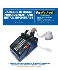 Careers in Asset Management and Retail Brokerage